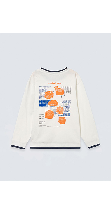 バックグラフィック ロングスリーブTシャツ 詳細画像